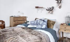 Интерьер спальни в скандинавском стиле, фото
